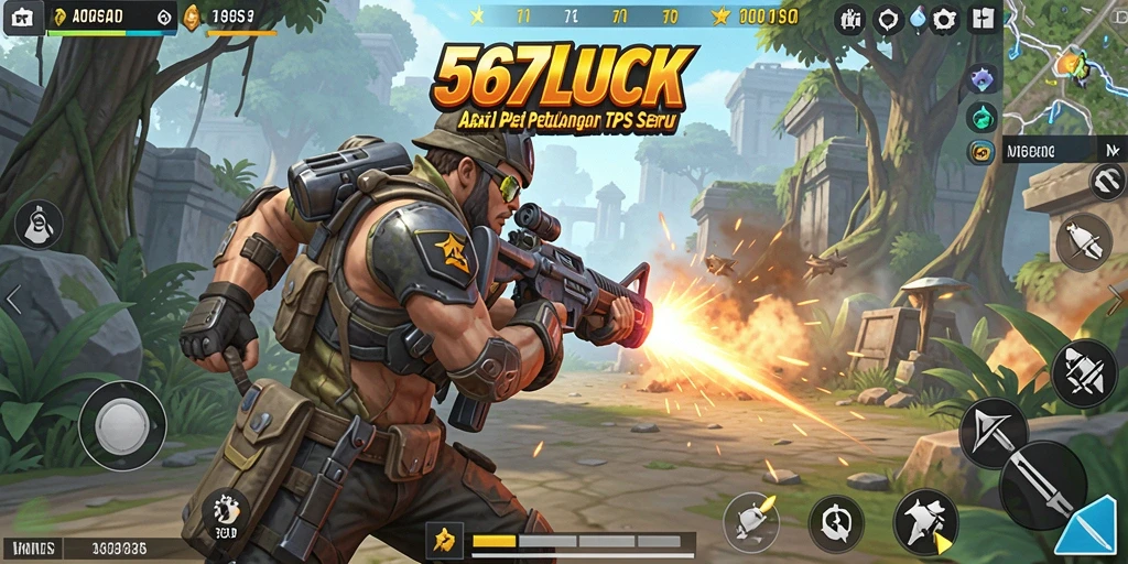 Tampilan gameplay seru dari 567LUCK dengan aksi menegangkan.