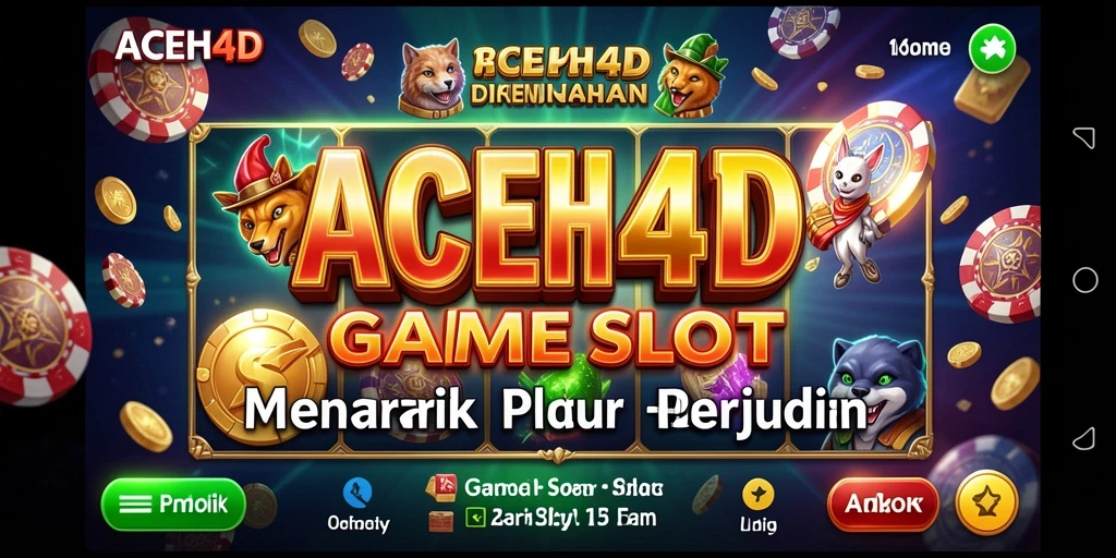 Screenshot utama ACEH4D menampilkan gameplay seru dengan berbagai mesin Slot.