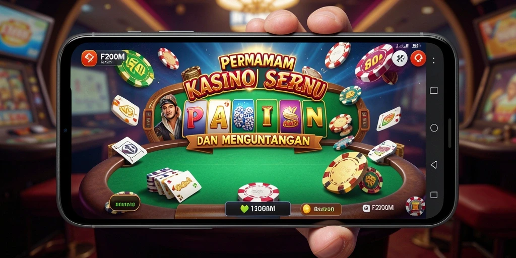 Gameplay menarik dalam F200M, menampilkan keseruan permainan Kasino.