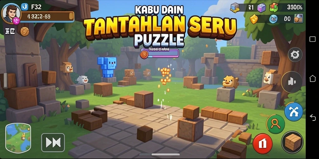 Tampilan gameplay F32 yang menarik dan penuh warna.