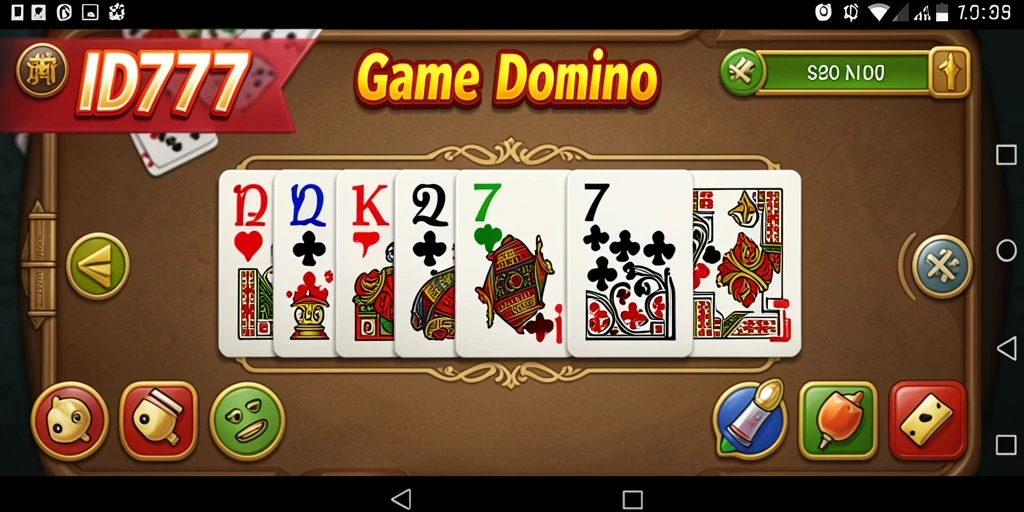 Tampilan menarik gameplay Domino di ID777.