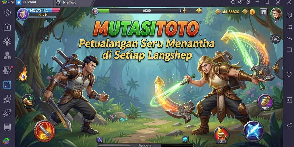 Tampilan menarik dari gameplay petualangan di MUTASITOTO.