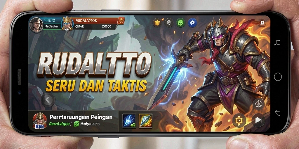 Tampilan gameplay RUDALTOTO yang mendebarkan dalam pertarungan yang intens.