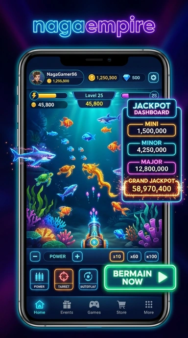 Screenshot aplikasi unggulan yang tersedia di nagaempire.
